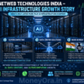 Netweb Technologies India share price analysis infographic showing AI infrastructure, supercomputing growth and high performance computing business expansion in FY2026