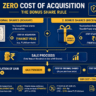Infographic showing zero cost of acquisition rule for bonus shares under Indian income tax law