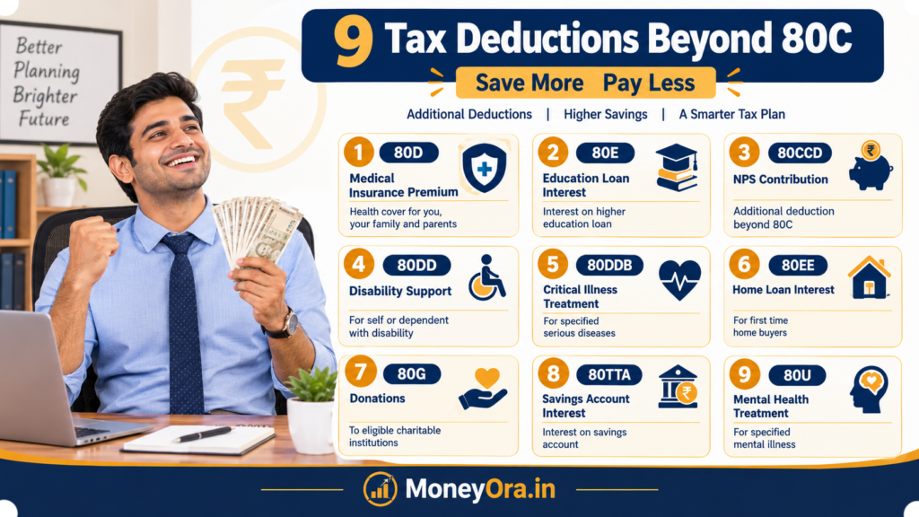 Tax deductions beyond 80C for salaried Indians 2026 complete guide